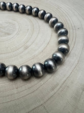 Load image into Gallery viewer, 12mm Sterling Silver Pearls Necklace - 18 inch
