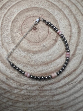 Load image into Gallery viewer, 4mm Sterling Pearl and Pink Conch Bracelet