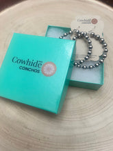 Load image into Gallery viewer, 6mm and 3mm Sterling Silver Pearl Hoop Earrings - 2 inch drop