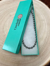 Load image into Gallery viewer, 6mm and 3mm Sterling Silver Pearls choker necklace - 14 inch choker