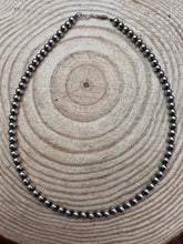 Load image into Gallery viewer, 6mm Sterling Pearl Necklace - 18 inch