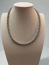 Load image into Gallery viewer, 6mm Sterling Pearl Necklace - 18 inch
