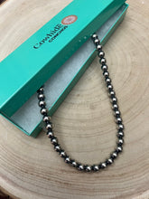 Load image into Gallery viewer, 8mm Sterling Pearl Necklace - 18 inch - The Classic pearl necklace