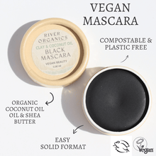 Load image into Gallery viewer, Black Vegan Zero-Waste Mascara