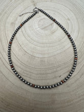 Load image into Gallery viewer, 4mm Sterling Pearl choker with spiny oyster