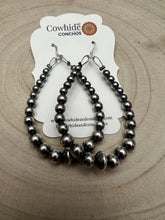 Load image into Gallery viewer, Sterling pearl graduated earrings - 2 1/2 inch drop - Very popular!