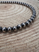 Load image into Gallery viewer, 8mm Sterling Pearl Necklace - 18 inch - The Classic pearl necklace
