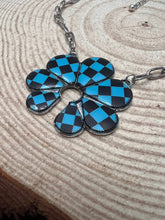 Load image into Gallery viewer, Checkered Squash Blossom Necklace - 18 inch