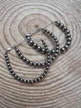 Load image into Gallery viewer, Sterling Silver Pearl Bracelet – Available in All Sizes (3, 4, 5 or 6 mm)