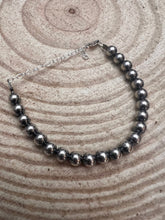 Load image into Gallery viewer, Sterling Silver Pearl Bracelet – Available in All Sizes (3, 4, 5 or 6 mm)