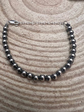 Load image into Gallery viewer, Sterling Silver Pearl Bracelet – Available in All Sizes (3, 4, 5 or 6 mm)