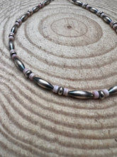 Load image into Gallery viewer, Sterling Torpedo Pearl Choker with Pink Conch - 14 inch + 3