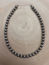 Load image into Gallery viewer, 10mm Sterling Pearl Necklace - 18 inch necklace
