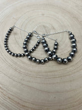 Load image into Gallery viewer, 10mm Sterling Silver Pearls bracelet - 6 inch bracelet
