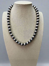 Load image into Gallery viewer, 12mm Sterling Silver Pearls Necklace - 20 inch
