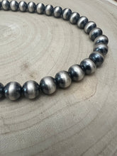 Load image into Gallery viewer, 12mm Sterling Silver Pearls Necklace - 20 inch
