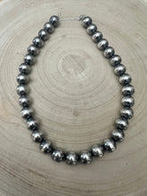 Load image into Gallery viewer, 14mm Sterling Silver Pearls Necklace - 18 inch
