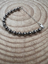 Load image into Gallery viewer, 3mm and 6mm Sterling Silver Pearl Bracelet
