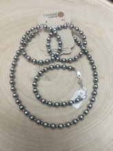 Load image into Gallery viewer, 3mm and 6mm Sterling Silver Pearl Bracelet
