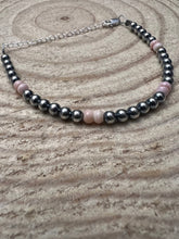 Load image into Gallery viewer, 4mm Sterling Pearl and Pink Conch Bracelet
