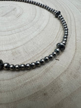 Load image into Gallery viewer, 4mm Sterling Pearl &amp; Saucer Bead Choker - 14 inch choker - Top Seller
