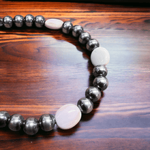Load image into Gallery viewer, 5mm Sterling Pearl and Pink Conch Bracelet
