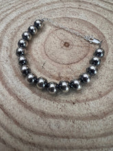Load image into Gallery viewer, 8mm Sterling Silver Pearls bracelet - 6.5 inch bracelet
