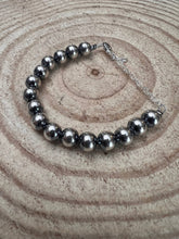 Load image into Gallery viewer, 8mm Sterling Silver Pearls bracelet - 6.5 inch bracelet
