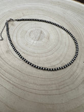 Load image into Gallery viewer, 4mm Sterling Silver Pearl Choker - 14 inch
