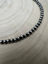 Load image into Gallery viewer, 4mm Sterling Silver Pearl Choker - 14 inch
