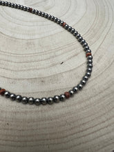Load image into Gallery viewer, 4mm Sterling Pearl choker with spiny oyster
