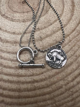Load image into Gallery viewer, Western Petite Buffalo Coin Necklace - 18 inch
