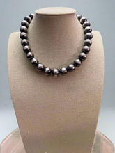 Load image into Gallery viewer, 14mm Sterling Silver Pearls Necklace - 16 inch
