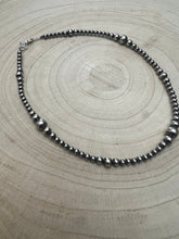 Load image into Gallery viewer, Graduated Sterling Silver Pearl Choker - 15 inch - Top Seller
