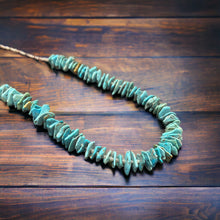 Load image into Gallery viewer, Long Blue Thick Genuine Turquoise Chips Necklace - 26 inch
