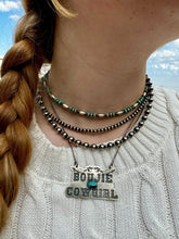 Load image into Gallery viewer, Sterling Melon &amp; Turquoise Bead Choker - 14-inch

