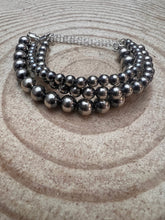 Load image into Gallery viewer, Sterling Silver Pearl Bracelet – Available in All Sizes (3, 4, 5 or 6 mm)
