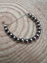 Load image into Gallery viewer, Sterling Silver Pearl Bracelet – Available in All Sizes (3, 4, 5 or 6 mm)
