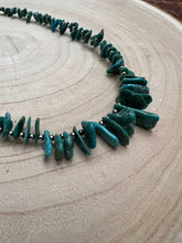 Load image into Gallery viewer, Turquoise with 3 mm Sterling Silver Pearls - 18 inch
